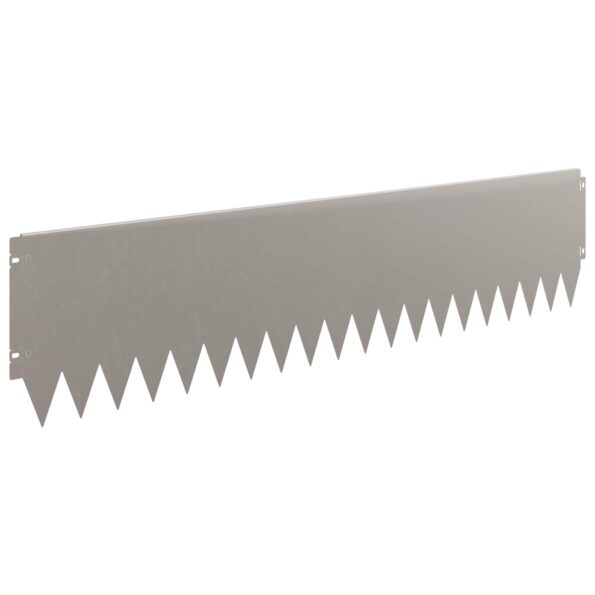 vidaXL Obrubník trávnika 10 pcs 103 x 25 cm Oceľ Hrdzavý – Obrázok 5