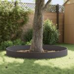 vidaXL Obrubník trávnika 10 pcs 103 x 30 cm Oceľ Čierna – Obrázok 4