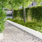 vidaXL Obrubník trávnika 20 pcs 103 x 30 cm Oceľ Biela