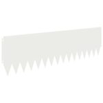 vidaXL Obrubník trávnika 20 pcs 103 x 30 cm Oceľ Biela – Obrázok 6