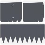 vidaXL Obrubník trávnika 10 pcs 103 x 30 cm Oceľ Antracitová – Obrázok 7