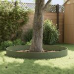 vidaXL Obrubník trávnika 20 pcs 103 x 30 cm Oceľ Olivovo zelená – Obrázok 4
