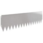 vidaXL Obrubník trávnika 10 pcs 103 x 30 cm Oceľ Strieborná – Obrázok 6