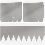 vidaXL Obrubník trávnika 20 pcs 103 x 30 cm Oceľ Strieborná – Obrázok 7