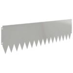 vidaXL Obrubník trávnika 10 pcs 103 x 30 cm Oceľ Strieborná – Obrázok 6
