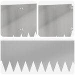 vidaXL Obrubník trávnika 10 pcs 103 x 30 cm Oceľ Strieborná – Obrázok 7