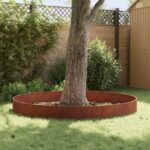 vidaXL Obrubník trávnika 20 pcs 103 x 30 cm Oceľ Hrdzavý – Obrázok 4
