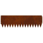 vidaXL Obrubník trávnika 20 pcs 103 x 30 cm Oceľ Hrdzavý – Obrázok 6