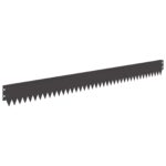 vidaXL Obrubník trávnika 20 pcs 103 x 10 cm Oceľ Čierna – Obrázok 6