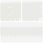 vidaXL Obrubník trávnika 30 pcs 103 x 10 cm Oceľ Biela – Obrázok 7