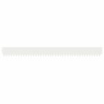 vidaXL Obrubník trávnika 50 pcs 103 x 10 cm Oceľ Biela – Obrázok 5