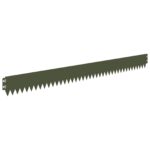 vidaXL Obrubník trávnika 10 pcs 103 x 10 cm Oceľ Olivovo zelená – Obrázok 2