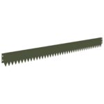 vidaXL Obrubník trávnika 20 pcs 103 x 10 cm Oceľ Olivovo zelená – Obrázok 6