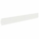 vidaXL Obrubník trávnika 10 pcs 103 x 15 cm Oceľ Biela – Obrázok 2