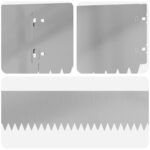 vidaXL Obrubník trávnika 10 pcs 103 x 15 cm Oceľ Strieborná – Obrázok 7
