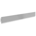 vidaXL Obrubník trávnika 30 pcs 103 x 15 cm Oceľ Strieborná – Obrázok 2