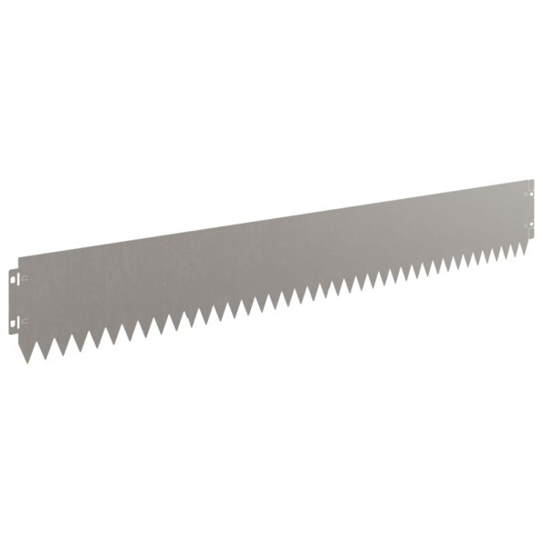 vidaXL Obrubník trávnika 10 pcs 103 x 15 cm Oceľ Hrdzavý – Obrázok 5