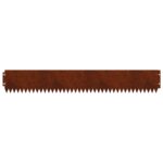 vidaXL Obrubník trávnika 10 pcs 103 x 15 cm Oceľ Hrdzavý – Obrázok 6