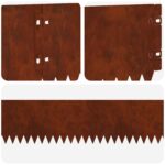 vidaXL Obrubník trávnika 20 pcs 103 x 15 cm Oceľ Hrdzavý – Obrázok 8