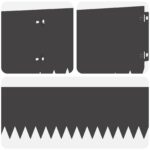 vidaXL Obrubník trávnika 20 pcs 103 x 20 cm Oceľ Čierna – Obrázok 7