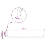 vidaXL Obrubník trávnika 30 pcs 103 x 20 cm Oceľ Biela – Obrázok 9