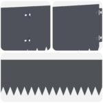 vidaXL Obrubník trávnika 10 pcs 103 x 20 cm Oceľ Antracitová – Obrázok 7
