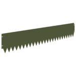 vidaXL Obrubník trávnika 10 pcs 103 x 20 cm Oceľ Olivovo zelená – Obrázok 2