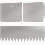 vidaXL Obrubník trávnika 10 pcs 103 x 20 cm Oceľ Strieborná – Obrázok 7