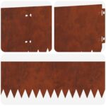 vidaXL Obrubník trávnika 20 pcs 103 x 20 cm Oceľ Hrdzavý – Obrázok 8