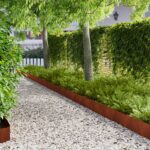 vidaXL Obrubník trávnika 30 pcs 103 x 20 cm Oceľ Hrdzavý