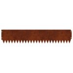 vidaXL Obrubník trávnika 30 pcs 103 x 20 cm Oceľ Hrdzavý – Obrázok 6