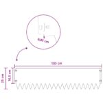 vidaXL Obrubník trávnika 10 pcs 103 x 25 cm Oceľ Čierna – Obrázok 9