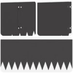 vidaXL Obrubník trávnika 20 pcs 103 x 25 cm Oceľ Čierna – Obrázok 7