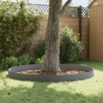 vidaXL Obrubník trávnika 20 pcs 103 x 25 cm Oceľ Antracitová – Obrázok 4