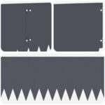 vidaXL Obrubník trávnika 20 pcs 103 x 25 cm Oceľ Antracitová – Obrázok 7