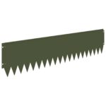 vidaXL Obrubník trávnika 20 pcs 103 x 25 cm Oceľ Olivovo zelená – Obrázok 6