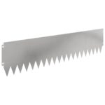 vidaXL Obrubník trávnika 20 pcs 103 x 25 cm Oceľ Strieborná – Obrázok 2