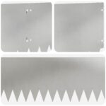 vidaXL Obrubník trávnika 20 pcs 103 x 25 cm Oceľ Strieborná – Obrázok 7