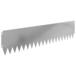 vidaXL Obrubník trávnika 10 pcs 103 x 25 cm Oceľ Strieborná – Obrázok 2