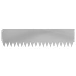 vidaXL Obrubník trávnika 10 pcs 103 x 25 cm Oceľ Strieborná – Obrázok 5