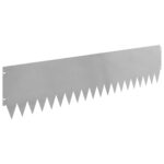 vidaXL Obrubník trávnika 10 pcs 103 x 25 cm Oceľ Strieborná – Obrázok 6