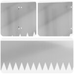 vidaXL Obrubník trávnika 10 pcs 103 x 25 cm Oceľ Strieborná – Obrázok 7