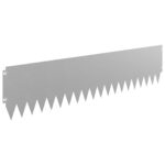 vidaXL Obrubník trávnika 10 pcs 103 x 25 cm Oceľ Hrdzavý – Obrázok 5