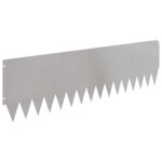 vidaXL Obrubník trávnika 10 pcs 103 x 30 cm Oceľ Strieborná – Obrázok 6