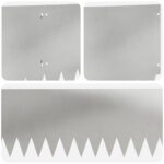 vidaXL Obrubník trávnika 20 pcs 103 x 30 cm Oceľ Strieborná – Obrázok 7