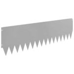 vidaXL Obrubník trávnika 10 pcs 103 x 30 cm Oceľ Strieborná – Obrázok 6