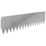 vidaXL Obrubník trávnika 20 pcs 103 x 30 cm Oceľ Strieborná – Obrázok 2