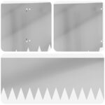 vidaXL Obrubník trávnika 20 pcs 103 x 30 cm Oceľ Strieborná – Obrázok 7