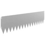 vidaXL Obrubník trávnika 10 pcs 103 x 30 cm Oceľ Hrdzavý – Obrázok 5
