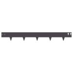 vidaXL Obrubník trávnika 10 pcs 100 x 12 cm Oceľ Čierna – Obrázok 5